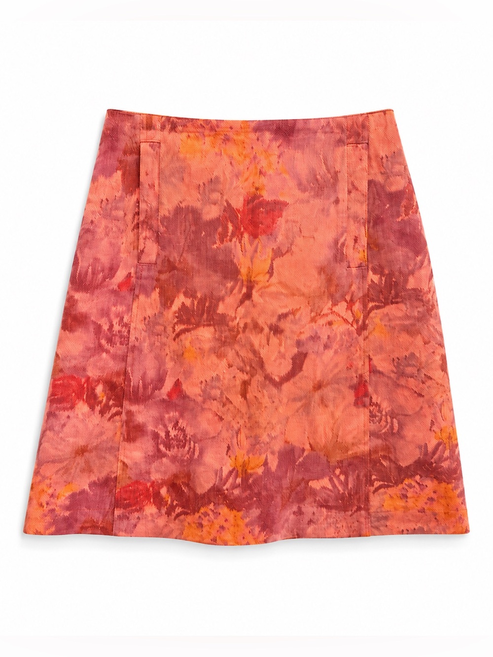 Carlisle Collection Marais Floral Tie-Dye A-Line Skirt, MSRP $375
